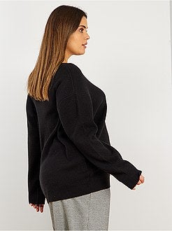Pull basique en maille perlée - Kiabi
