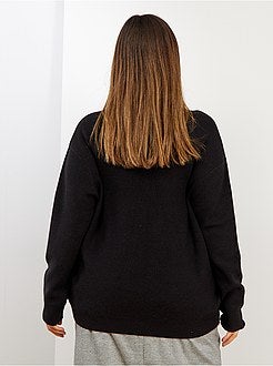 Pull basique en maille perlée - Kiabi