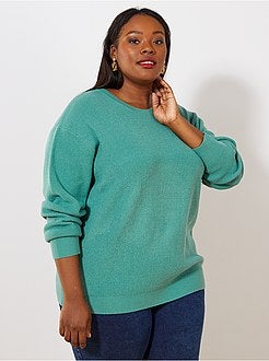 Pull basique en maille perlée - Kiabi