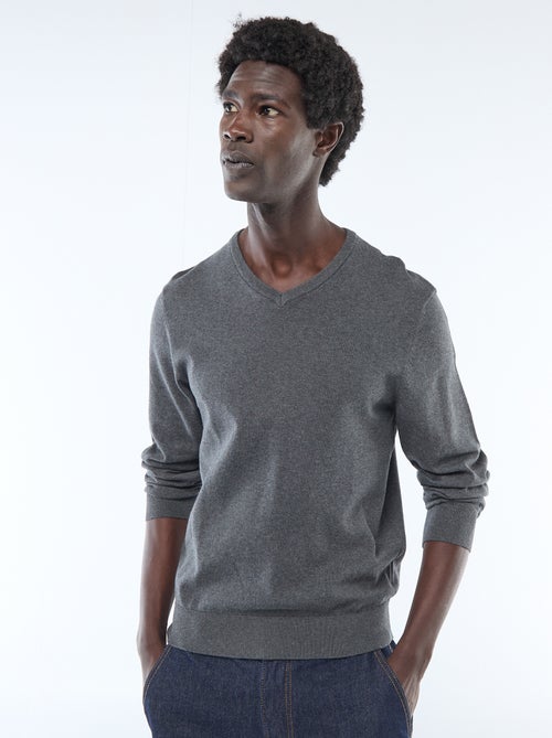 Pull basique en maille unie - Kiabi Pull basique en maille unie - Kiabi