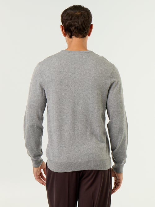Pull basique en maille unie - Kiabi Pull basique en maille unie - Kiabi