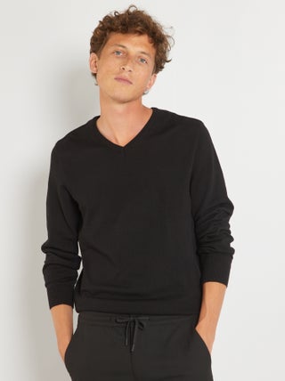 Pull basique en maille unie