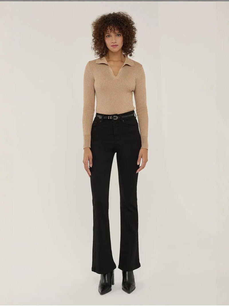 Pull basique Marron - Kiabi