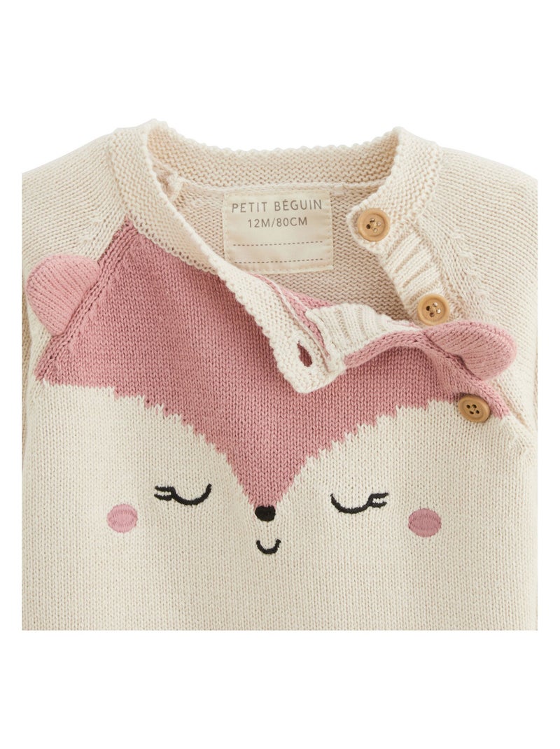 Pull bébé en tricot Eva Ecru - Kiabi
