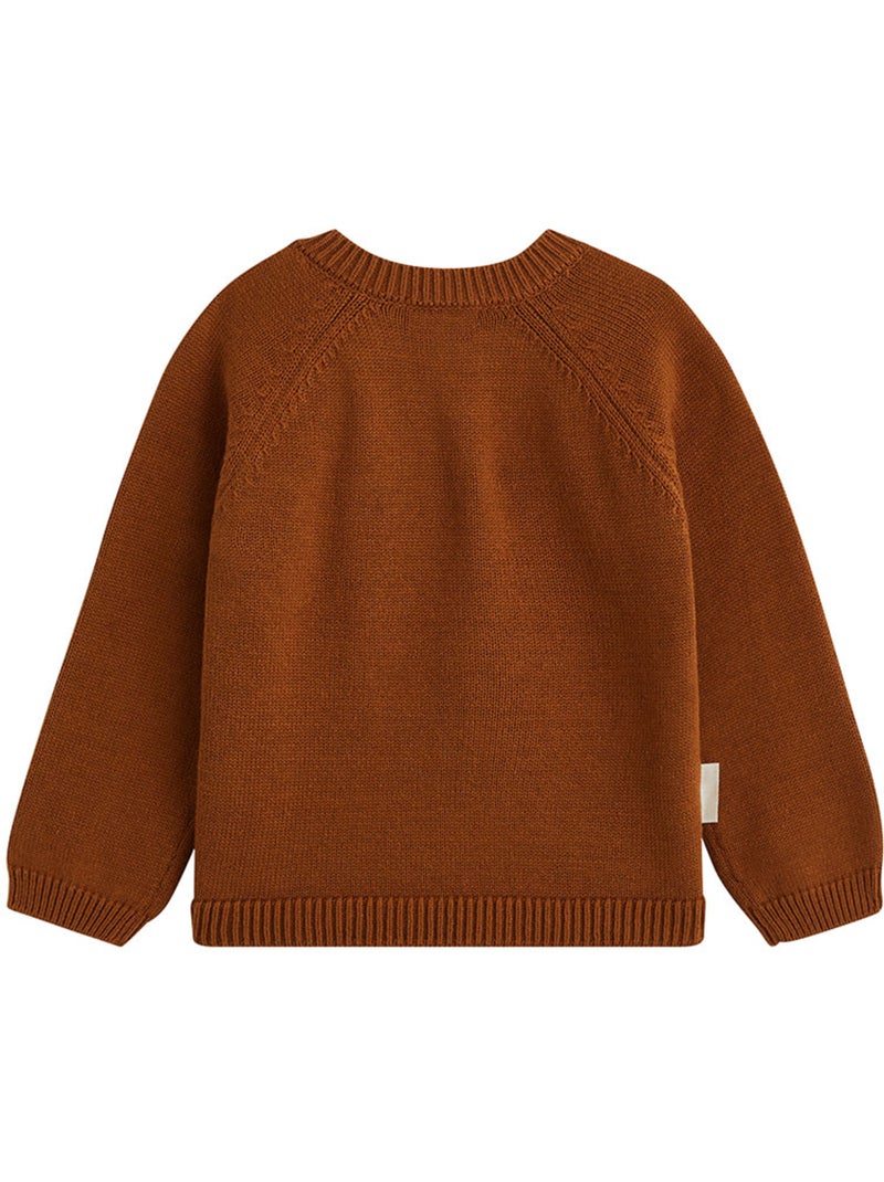 Pull bébé en tricot moka Marron - Kiabi