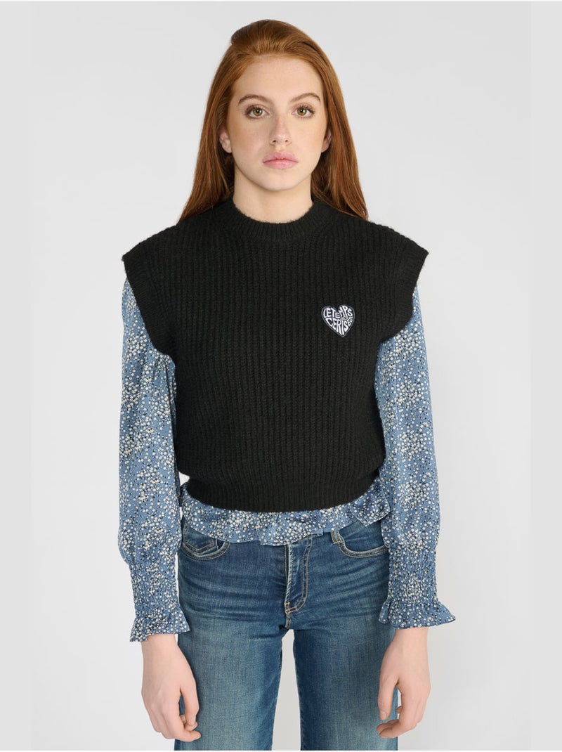 Pull bellgi 'le temps des cerises' Noir - Kiabi