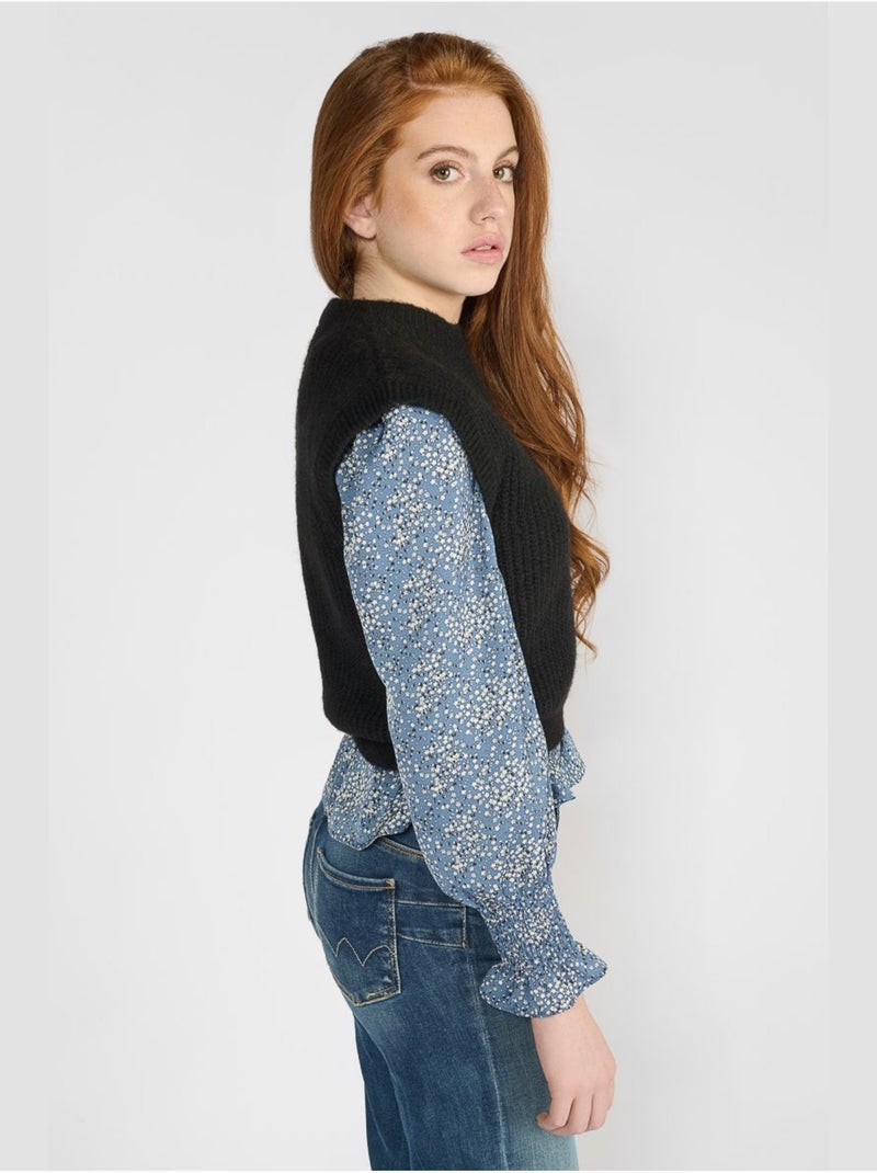 Pull bellgi 'le temps des cerises' Noir - Kiabi