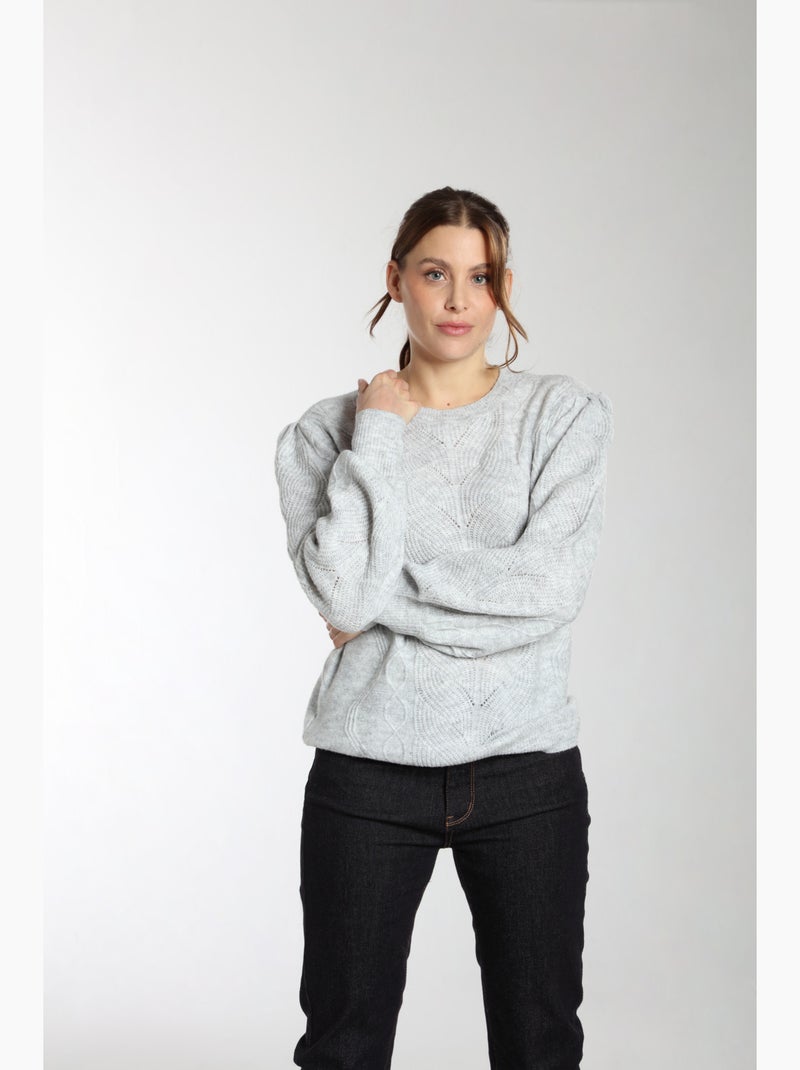 Pull Berenice  | Gerard Pasquier Gris chiné - Kiabi