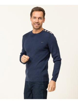 Pull bleu minéral Homme - Terre de Marins