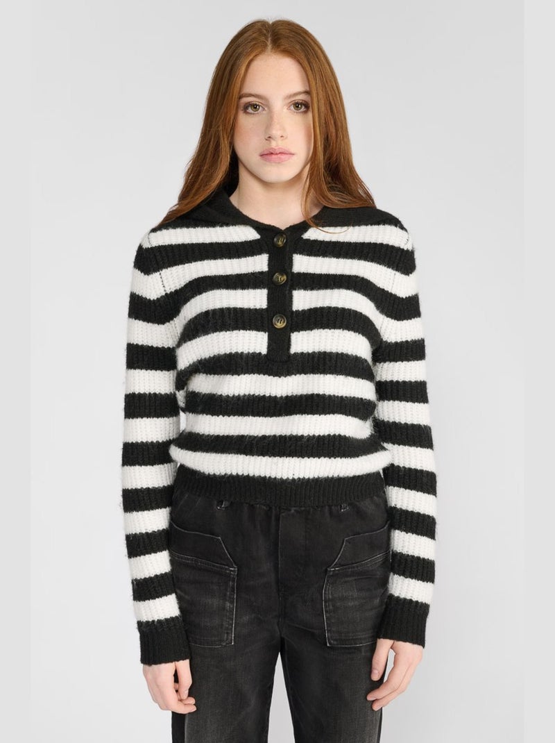 Pull BOLSONGI 'Le Temps Des Cerises' Noir - Kiabi