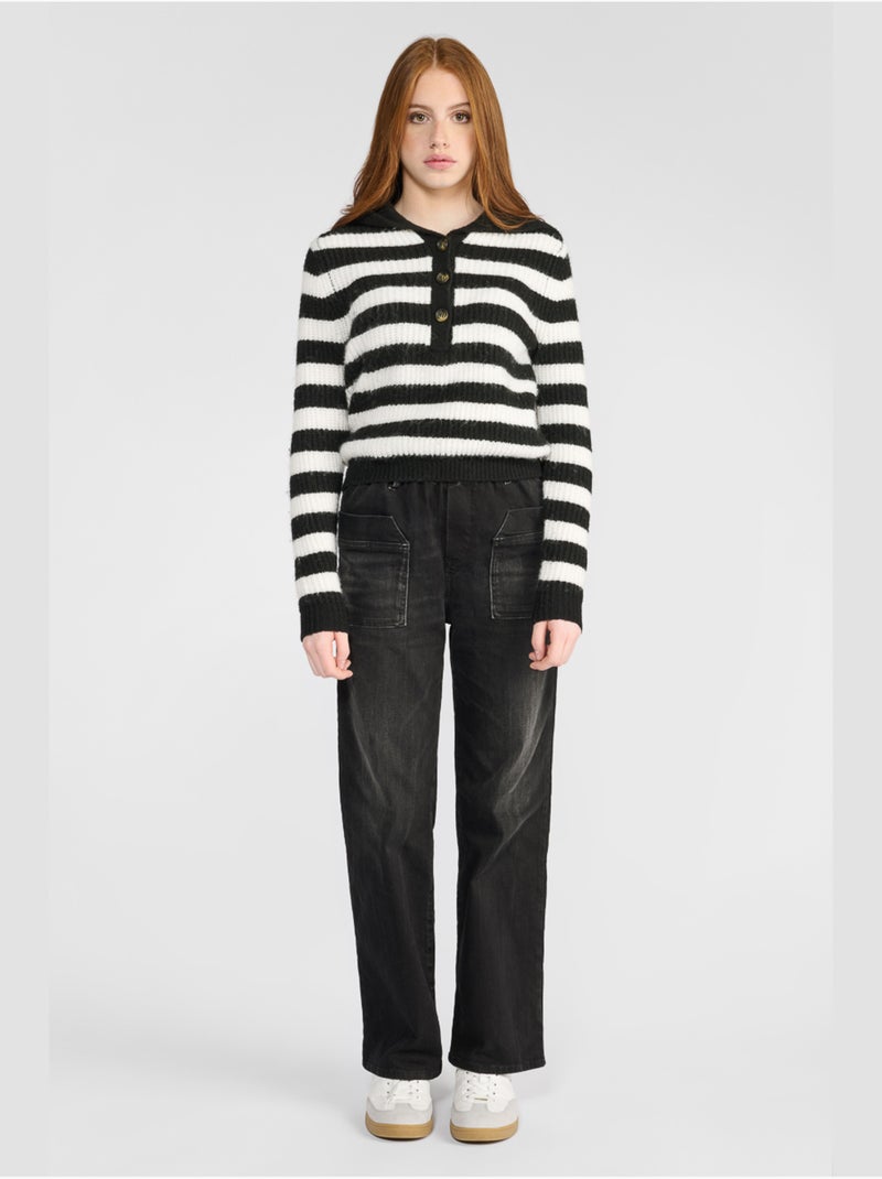Pull bolsongi 'le temps des cerises' Noir - Kiabi