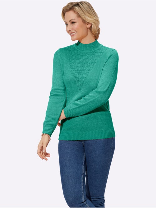 Pull Bouclé Motif Tricoté Affinant - Taille Standard - Witt - Kiabi Pull Bouclé Motif Tricoté Affinant - Taille Standard - Witt - Kiabi