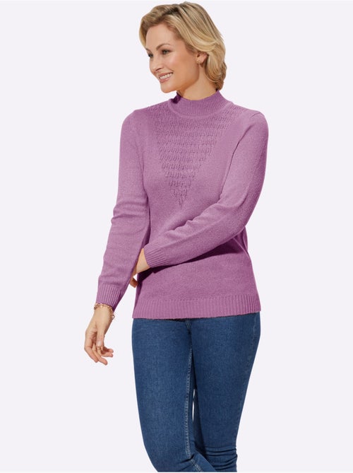 Pull Bouclé Motif Tricoté Affinant - Taille Standard - Witt - Kiabi Pull Bouclé Motif Tricoté Affinant - Taille Standard - Witt - Kiabi