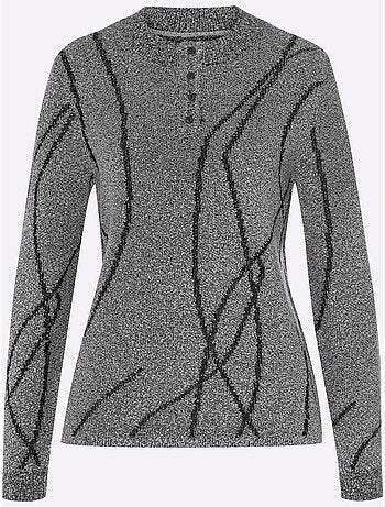 Pull Bouclé Qualité Bouclé Douce - Taille Standard - Moda Vilona