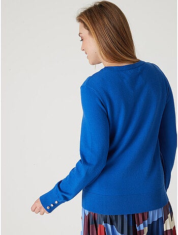 Pull boutons-bijoux aux manches - DAXON
