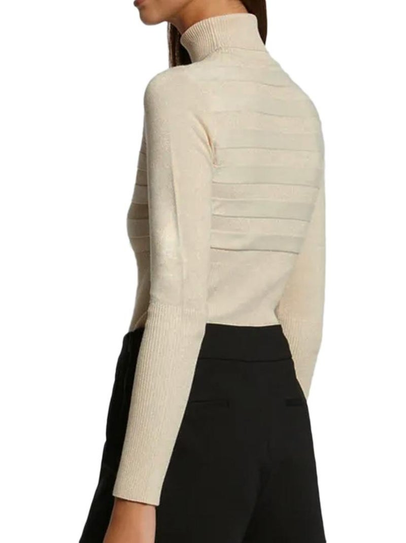 Pull  Brillant Rosé Femme Morgan Mentosa Beige - Kiabi
