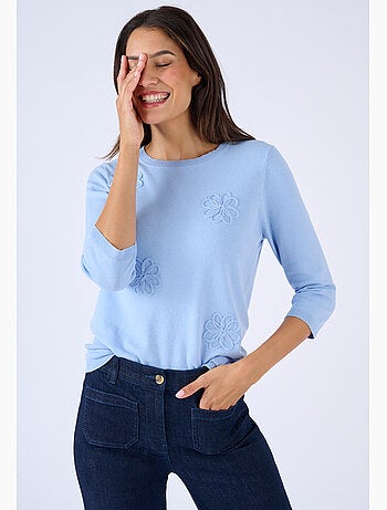 Pull brodé - Damart