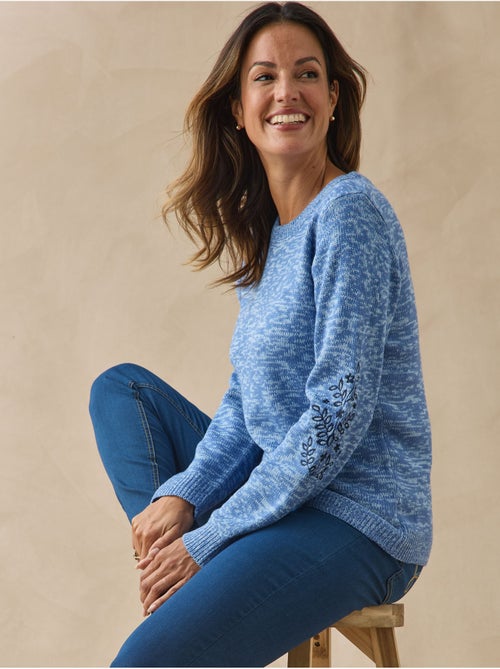 Pull broderies aux manches - DAXON - Kiabi