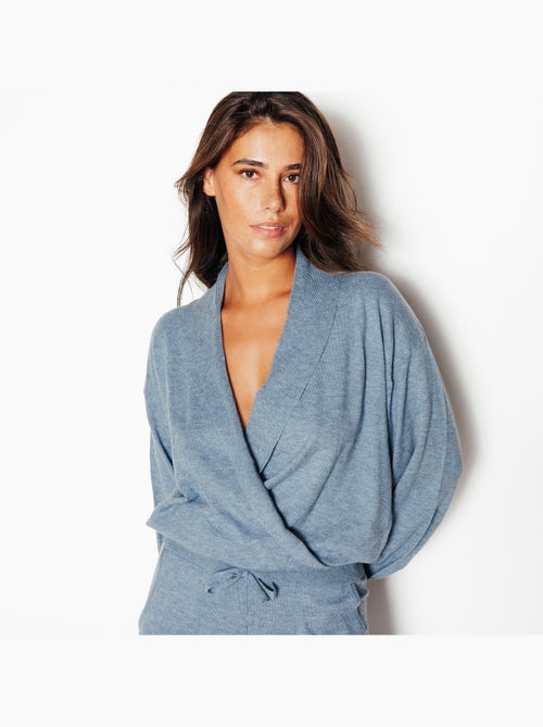 Pull cache coeur joliane - rougegorge lingerie - Kiabi Pull cache coeur joliane - rougegorge lingerie - Kiabi