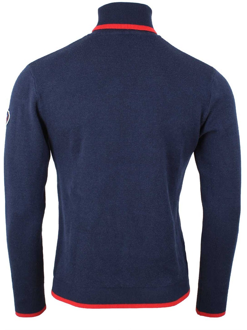 Pull   CAFLAKE - PEAK MOUNTAIN Bleu marine - Kiabi