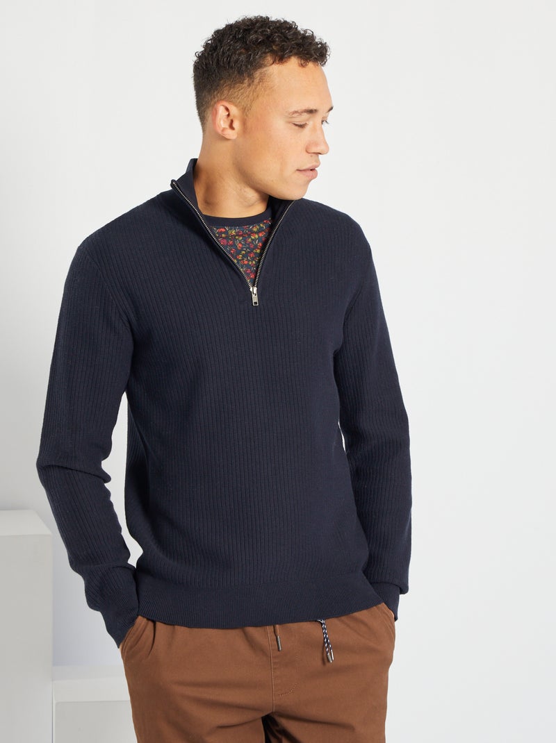 Pull camionneur bleu marine - Kiabi