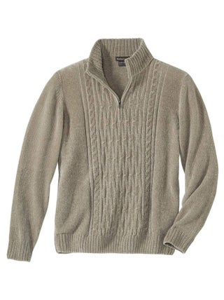 Pull Camionneur en Maille Chenille   - ATLAS FOR MEN