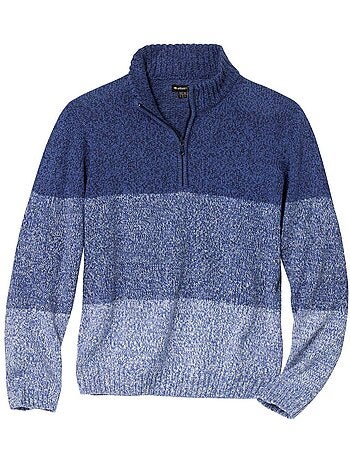 Pull Camionneur en Tricot Mouliné - ATLAS FOR MEN