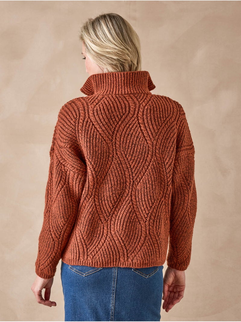 Pull camionneur fantaisie et bonnet - DAXON Orange - Kiabi