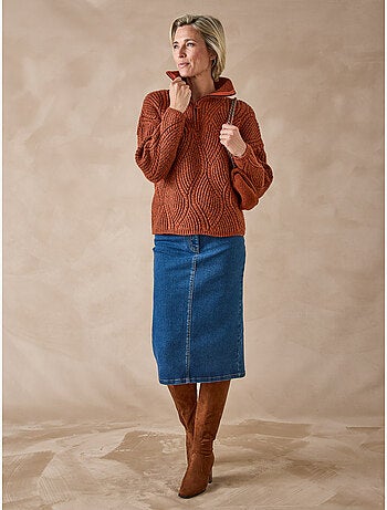 Pull camionneur fantaisie et bonnet