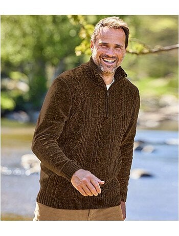 Pull Camionneur Maille Chenille - ATLAS FOR MEN