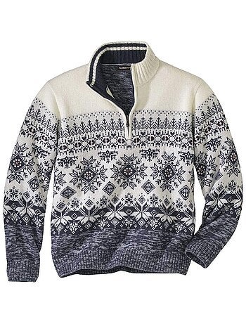 Pull Camionneur Tricot Jacquard - ATLAS FOR MEN