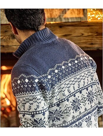 Pull Camionneur Tricot Jacquard - ATLAS FOR MEN