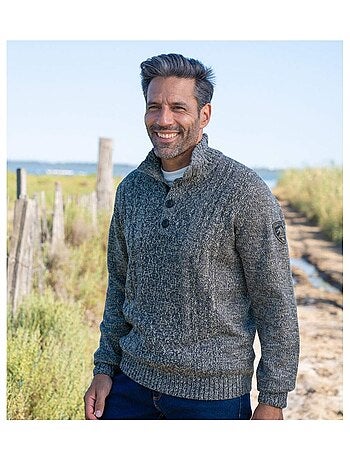 Pull Camionneur Tricot Torsadé - ATLAS FOR MEN