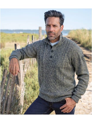 Pull Camionneur Tricot Torsadé   - ATLAS FOR MEN