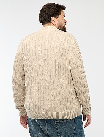 Pull camionneur zip torsadé