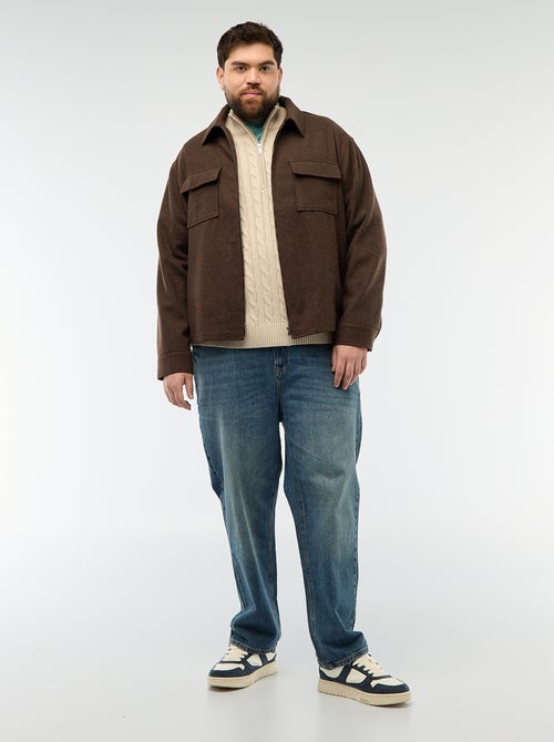 Pull camionneur zip torsadé - Kiabi