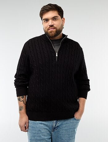 Pull camionneur zip torsadé