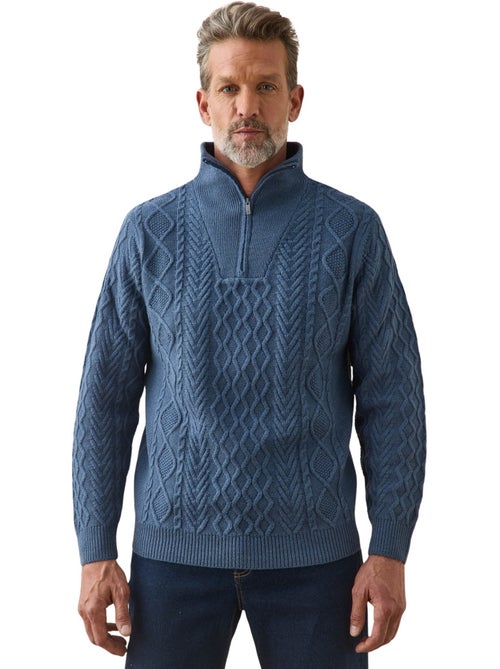Pull camionneur zippé avec laine - daxon - Kiabi Pull camionneur zippé avec laine - daxon - Kiabi