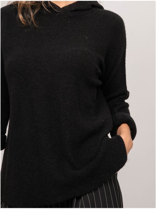 Pull capuche maille douce mélangée à l'alpaga kattem - Kiabi Pull capuche maille douce mélangée à l'alpaga kattem - Kiabi