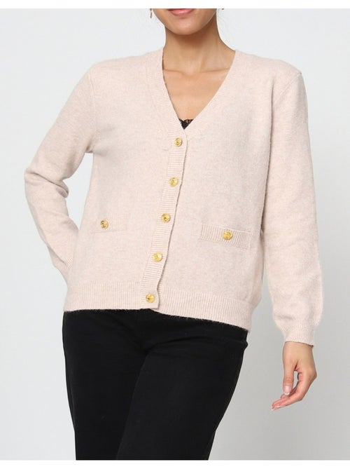 Pull Cardigan col v Kebello - Kiabi