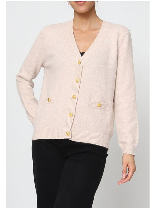 Pull Cardigan col v Kebello - Kiabi