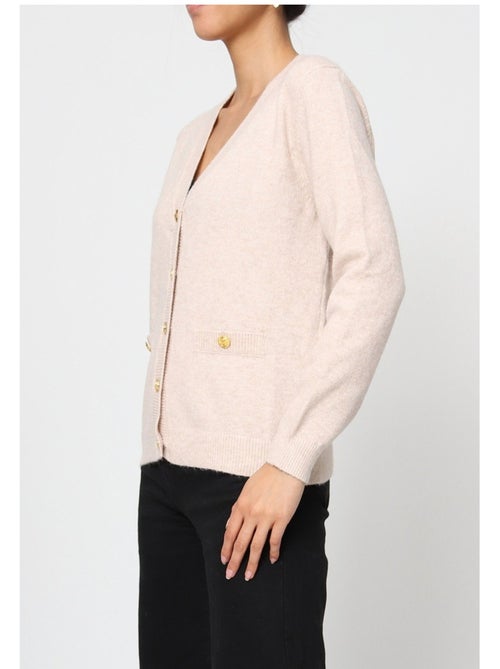 Pull Cardigan col v Kebello - Kiabi