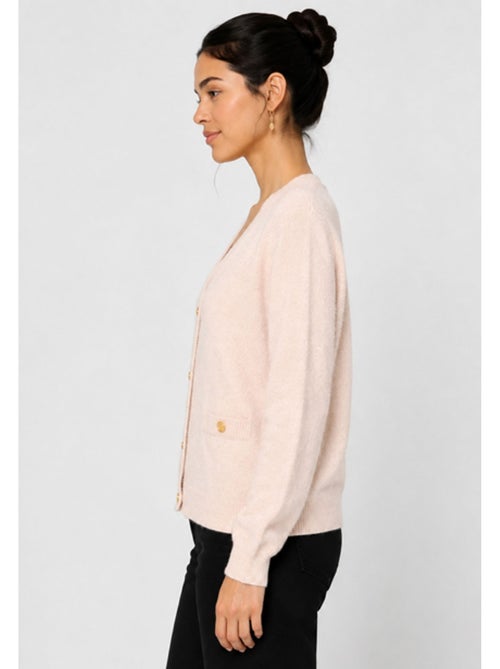 Pull Cardigan col v Kebello - Kiabi Pull Cardigan col v Kebello - Kiabi