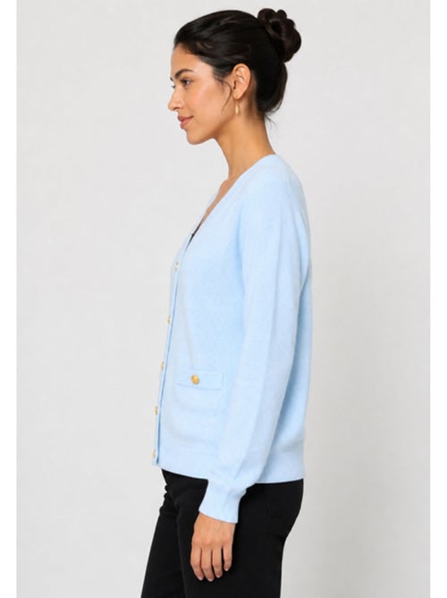 Pull Cardigan col v Kebello - Kiabi