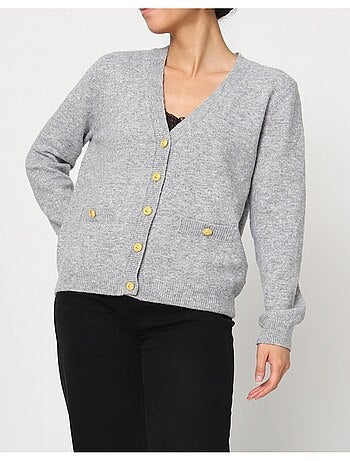 Pull Cardigan col v Kebello
