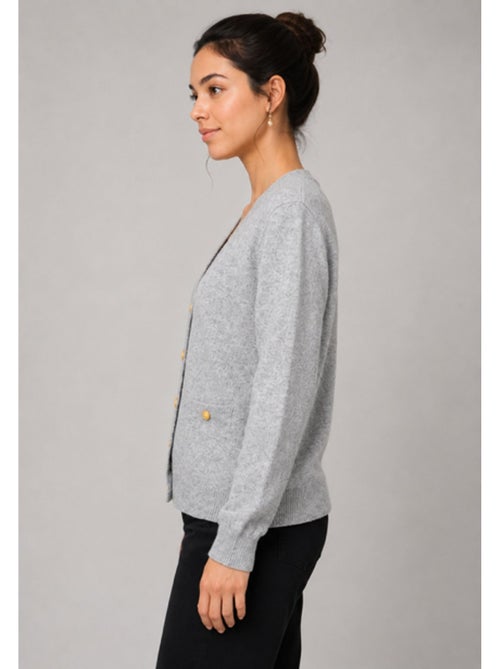 Pull Cardigan col v Kebello - Kiabi