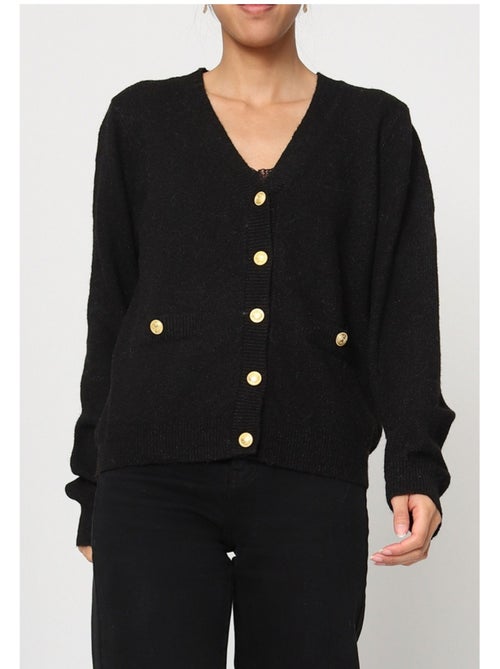 Pull Cardigan col v Kebello - Kiabi