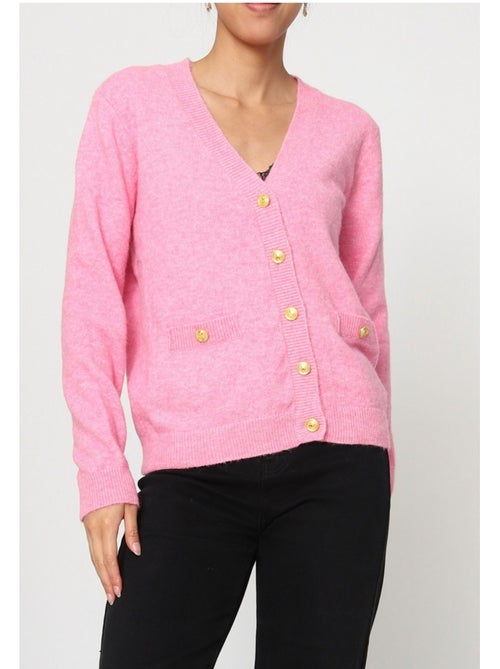 Pull Cardigan col v Kebello - Kiabi