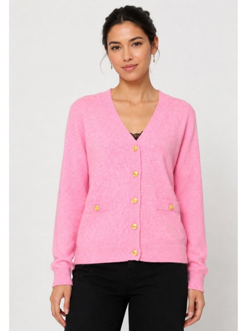 Pull Cardigan col v Kebello - Kiabi Pull Cardigan col v Kebello - Kiabi