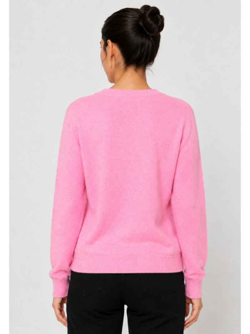 Pull Cardigan col v Kebello Rose - Kiabi